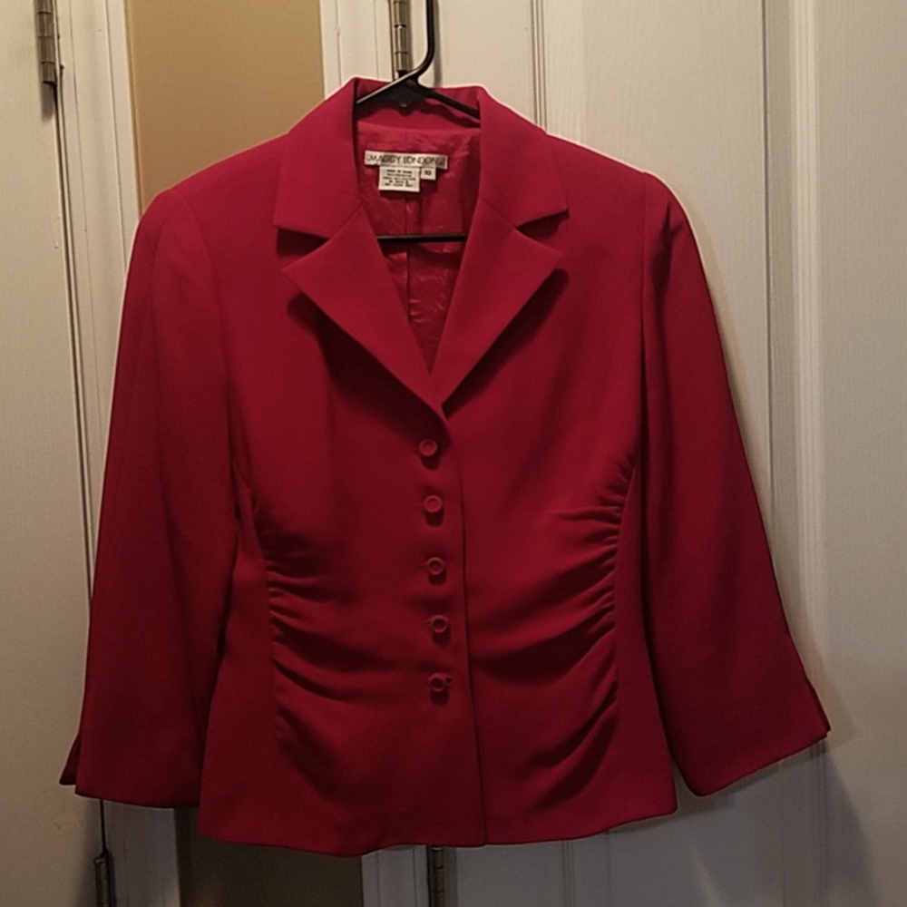 Women Maggy London Red Jacket Size 10